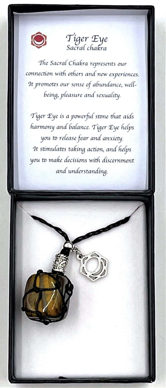 Braided Stone Necklace Tiger Eye - 1st Stop Marshall's Health Shop, Gift Shop! - Heath and Natural Therapy New Brighton Christchurch - Naturopath