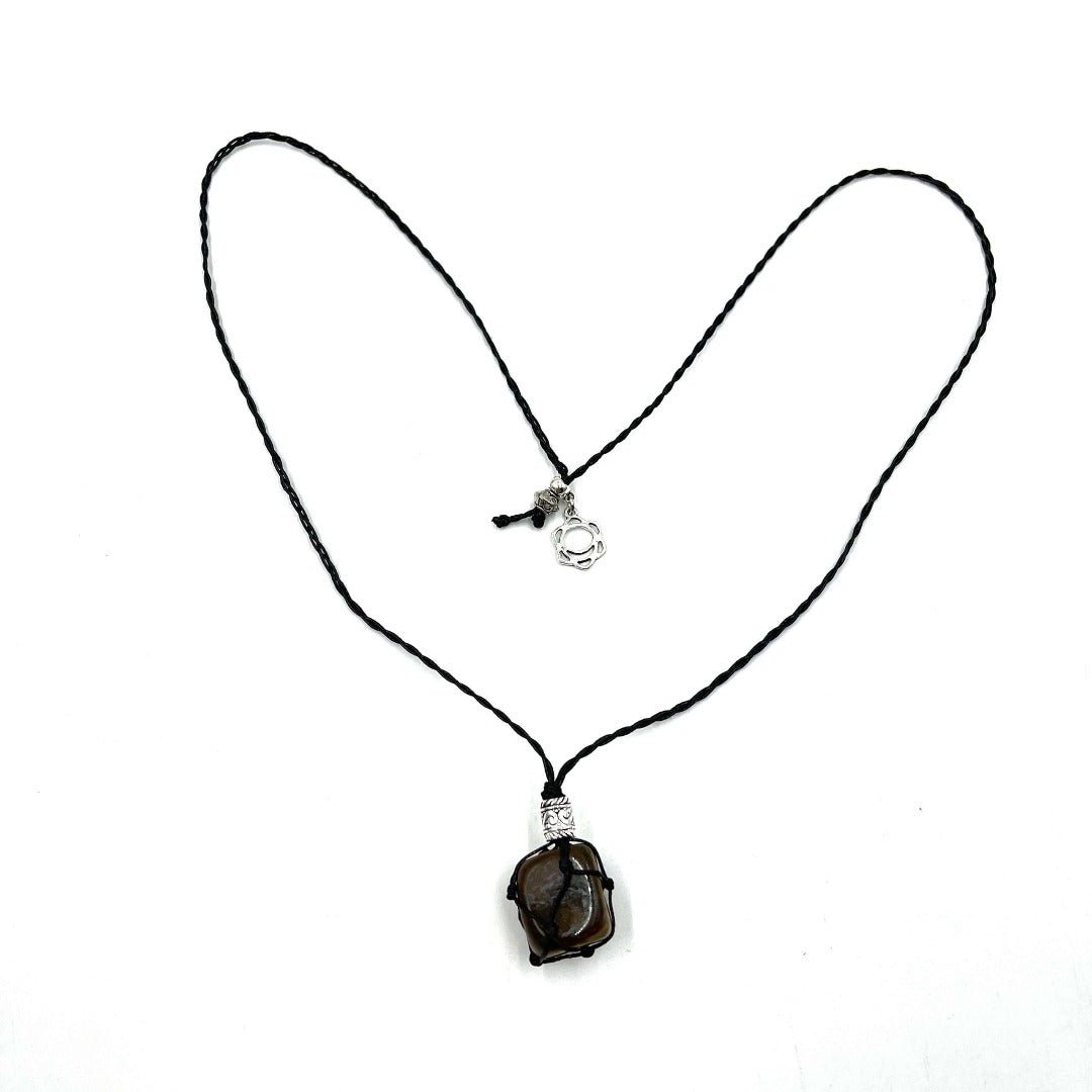 Braided Stone Necklace Tiger Eye - 1st Stop Marshall's Health Shop, Gift Shop! - Heath and Natural Therapy New Brighton Christchurch - Naturopath