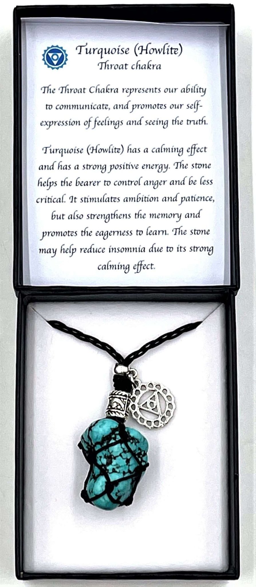 Braided Stone Necklace Turquoise (Howlite) - 1st Stop Marshall's Health Shop, Gift Shop! - Heath and Natural Therapy New Brighton Christchurch - Naturopath