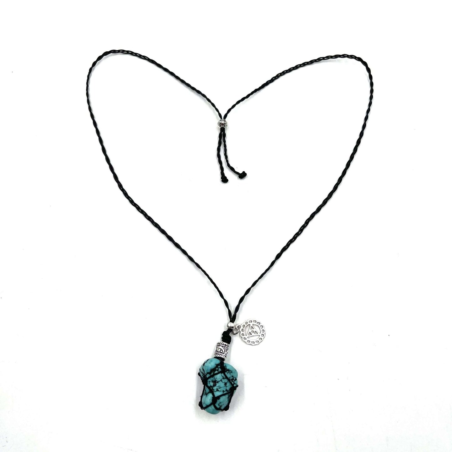 Braided Stone Necklace Turquoise (Howlite) - 1st Stop Marshall's Health Shop, Gift Shop! - Heath and Natural Therapy New Brighton Christchurch - Naturopath