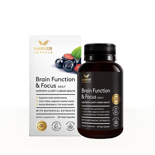 Harker Herbals Brain Function & Focus 90 Vege Capsules