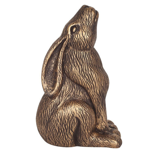 Bronze Garden Moon Gazing Hare - MarshallsHealthShop