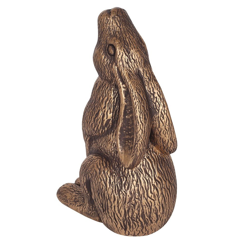Bronze Garden Moon Gazing Hare - MarshallsHealthShop