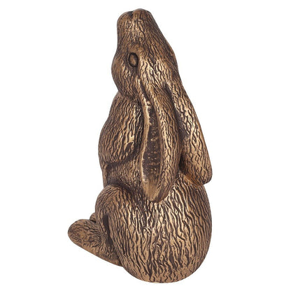 Bronze Garden Moon Gazing Hare - MarshallsHealthShop