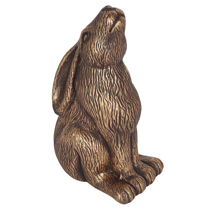 Bronze Garden Moon Gazing Hare - MarshallsHealthShop