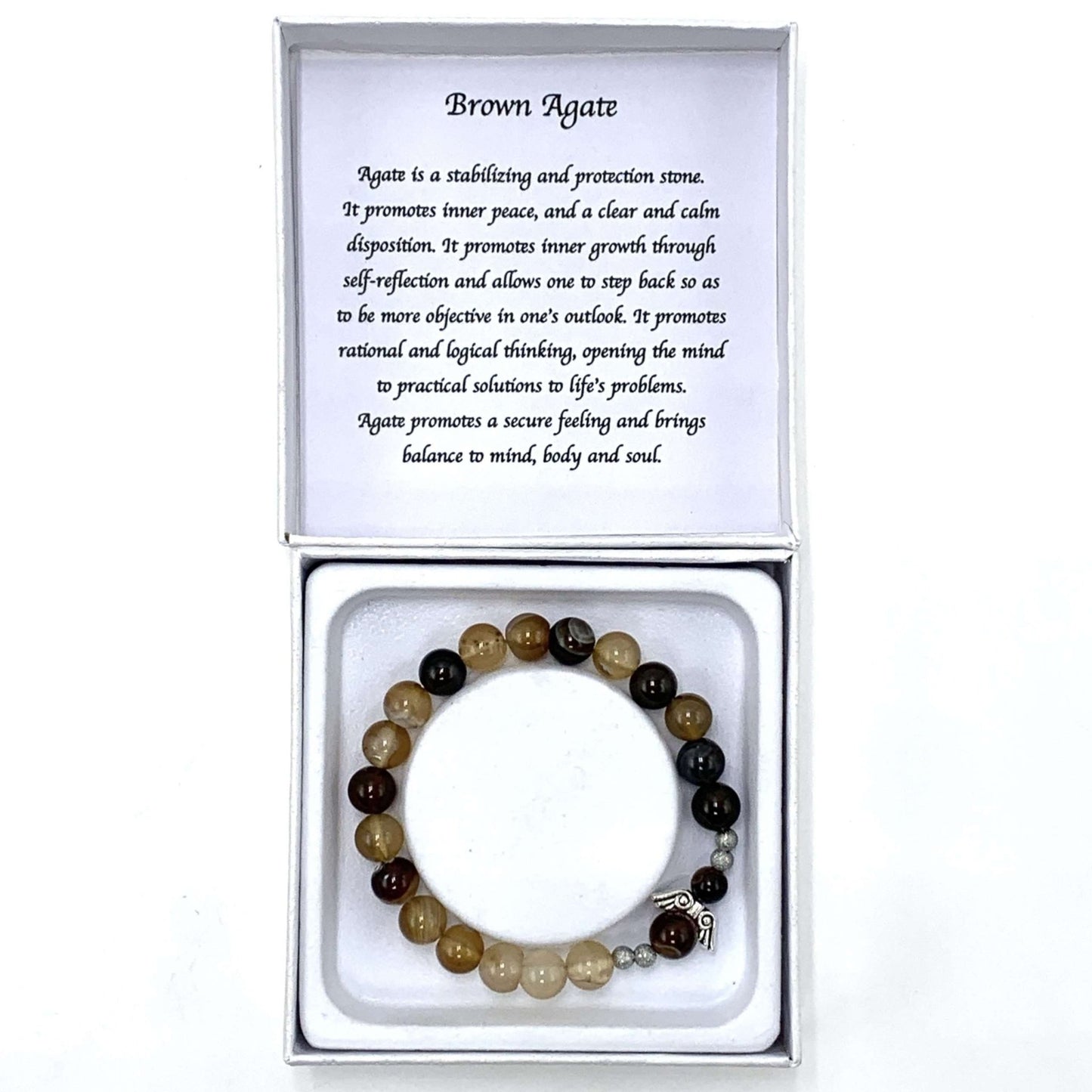 Brown Agate Bracelet - 1st Stop Marshall's Health Shop, Gift Shop! - Heath and Natural Therapy New Brighton Christchurch - Naturopath