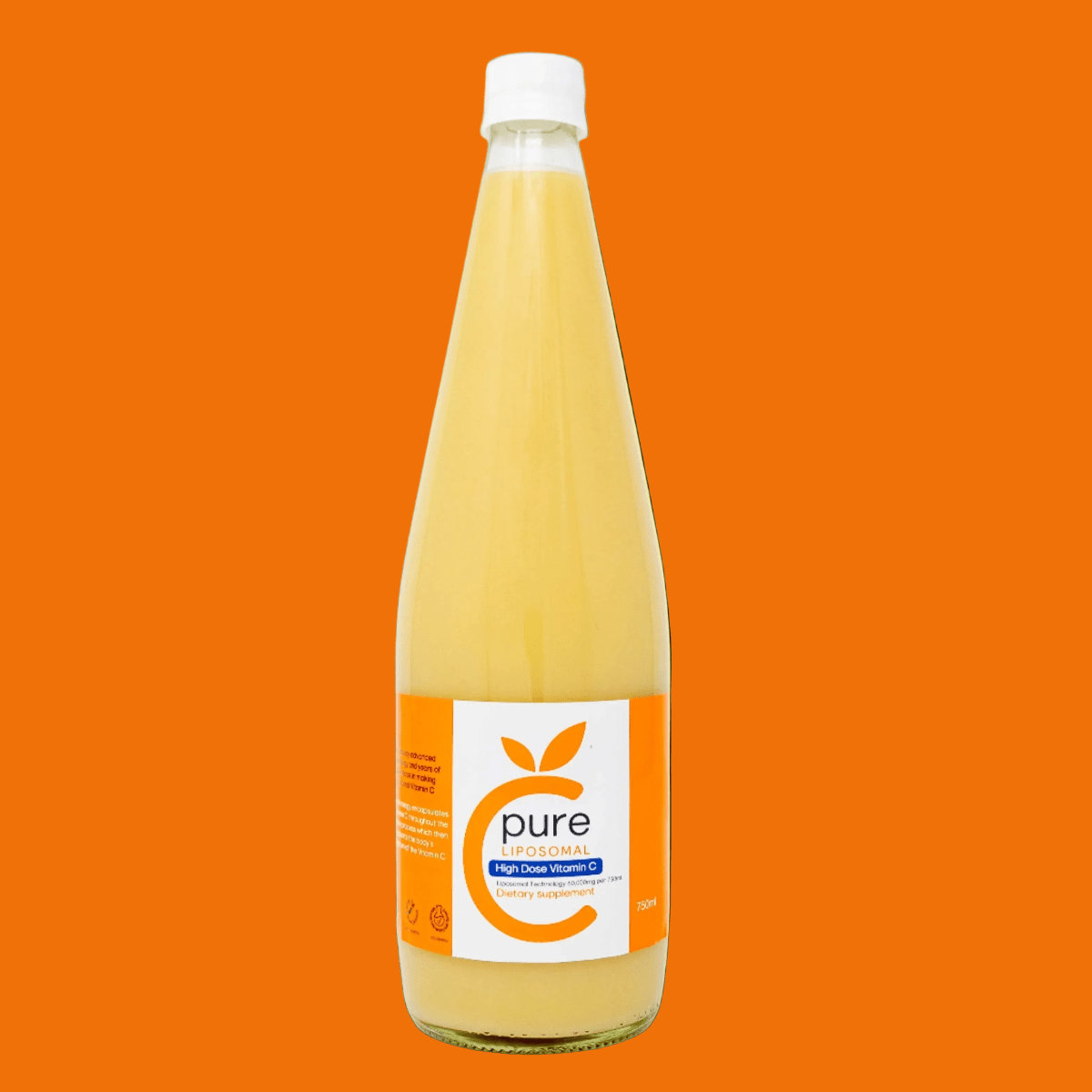 C-Pure | 100% Natural | High Dose Liposomal Vitamin C 750ml - 1st Stop Marshall's Health Shop, Gift Shop! - Heath and Natural Therapy New Brighton Christchurch - Naturopath