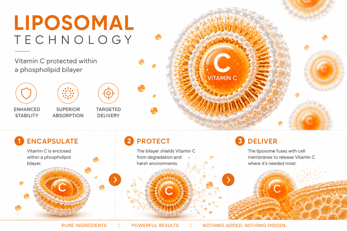 C-Pure | 100% Natural | High Dose Liposomal Vitamin C 750ml - 1st Stop Marshall's Health Shop, Gift Shop! - Heath and Natural Therapy New Brighton Christchurch - Naturopath