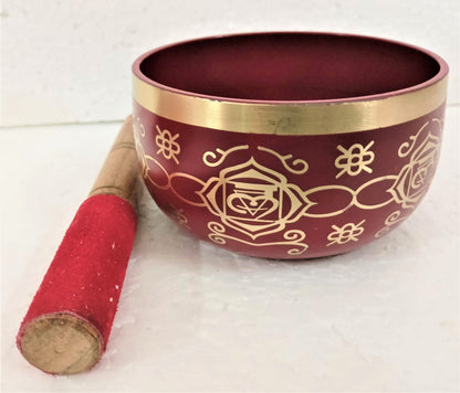 Chakra Singing Bowl Red