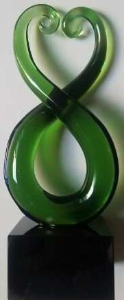 Glass Art Koru Infinity