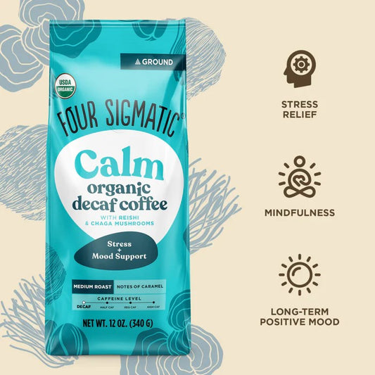 Four Sigmatic Organic Decaf Ground Coffee 340g - Calm (Medium)