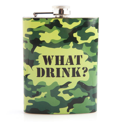 Camo Metal Flask - MarshallsHealthShop