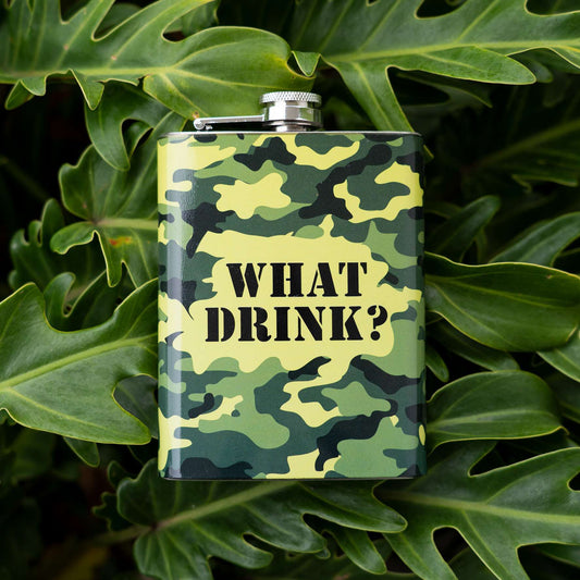 Camo Metal Flask - MarshallsHealthShop