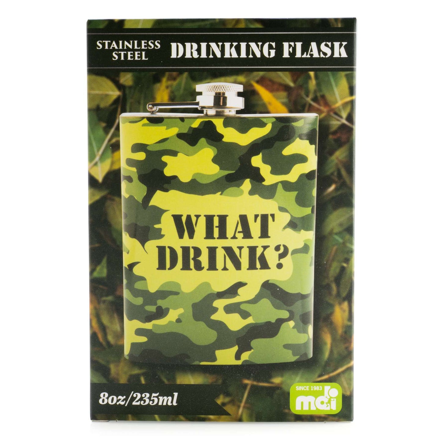 Camo Metal Flask - MarshallsHealthShop