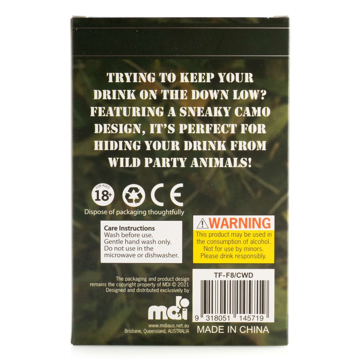Camo Metal Flask - MarshallsHealthShop