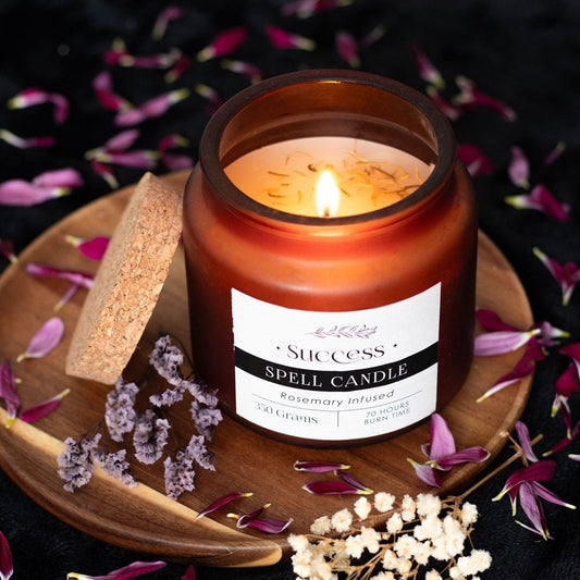 Candle Success Spell Rosemary Infused - MarshallsHealthShop