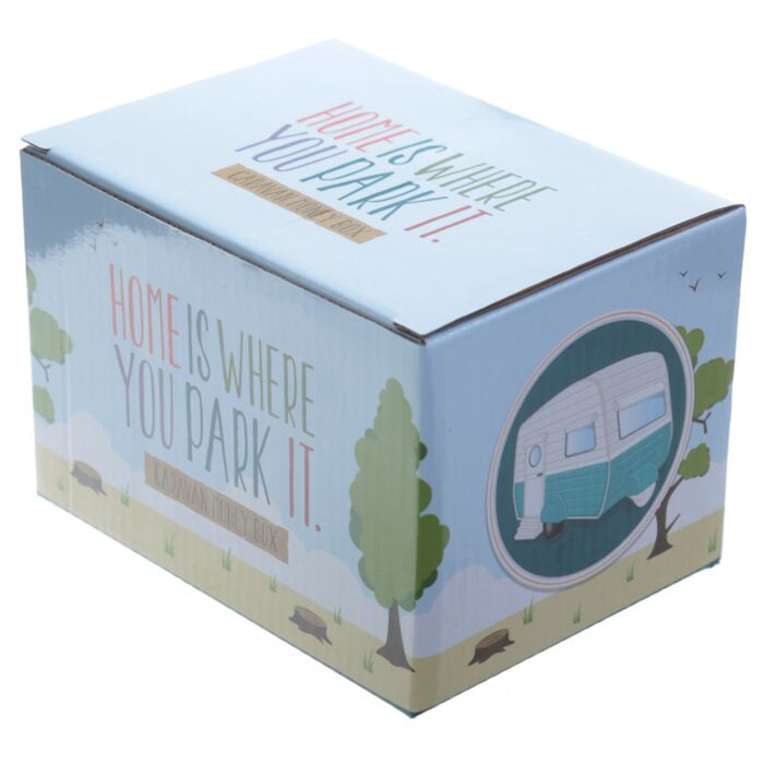 Home is Where You Park It Caravan Ceramic Money Box

Height 9cm Width 14cm Depth 10cm

541 grams

1st Stop, Marshall's Health Shop, Gift Shop!

SKU: MB205