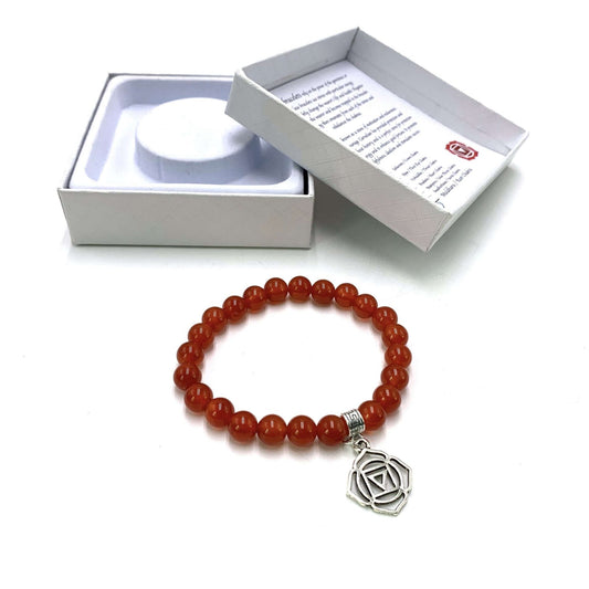 Carnelian Root Chakra Bracelet - 1st Stop Marshall's Health Shop, Gift Shop! - Heath and Natural Therapy New Brighton Christchurch - Naturopath