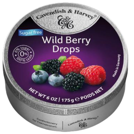 Cavendish Wild Berry Sugarfree drops 175g - 1st Stop Marshall's Health Shop, Gift Shop! - Heath and Natural Therapy New Brighton Christchurch - Naturopath