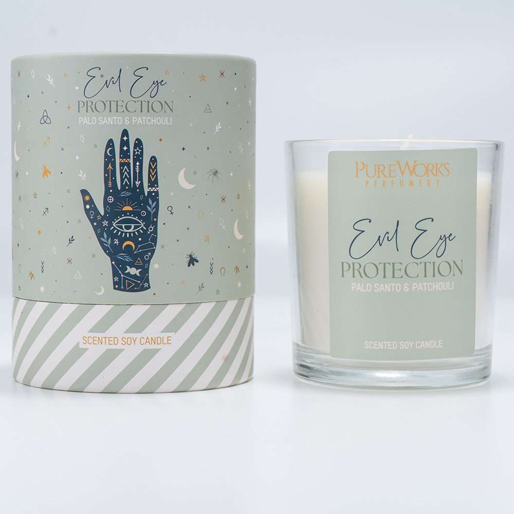 Celestial Magic Candle - Evil Eye Protection - Palo Santo & Patchouli - MarshallsHealthShop