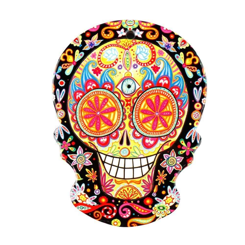 Ceramic Coaster Dead Sugar Skull (CSK6) - 1st Stop Marshall's Health Shop, Gift Shop! - Heath and Natural Therapy New Brighton Christchurch - Naturopath