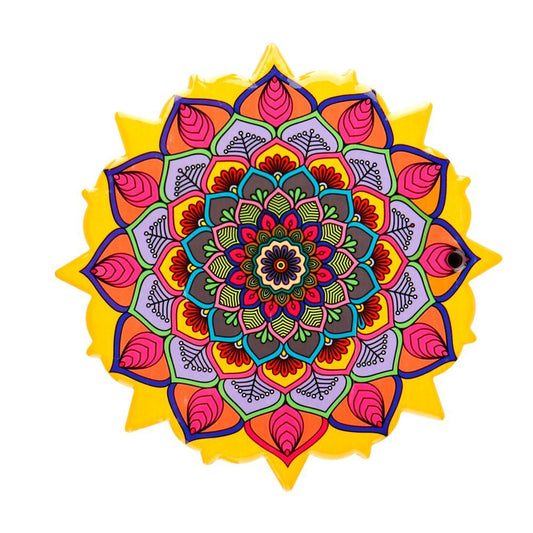 Ceramic Coaster Sacred Mandala Large (CMC1) - MarshallsHealthShop