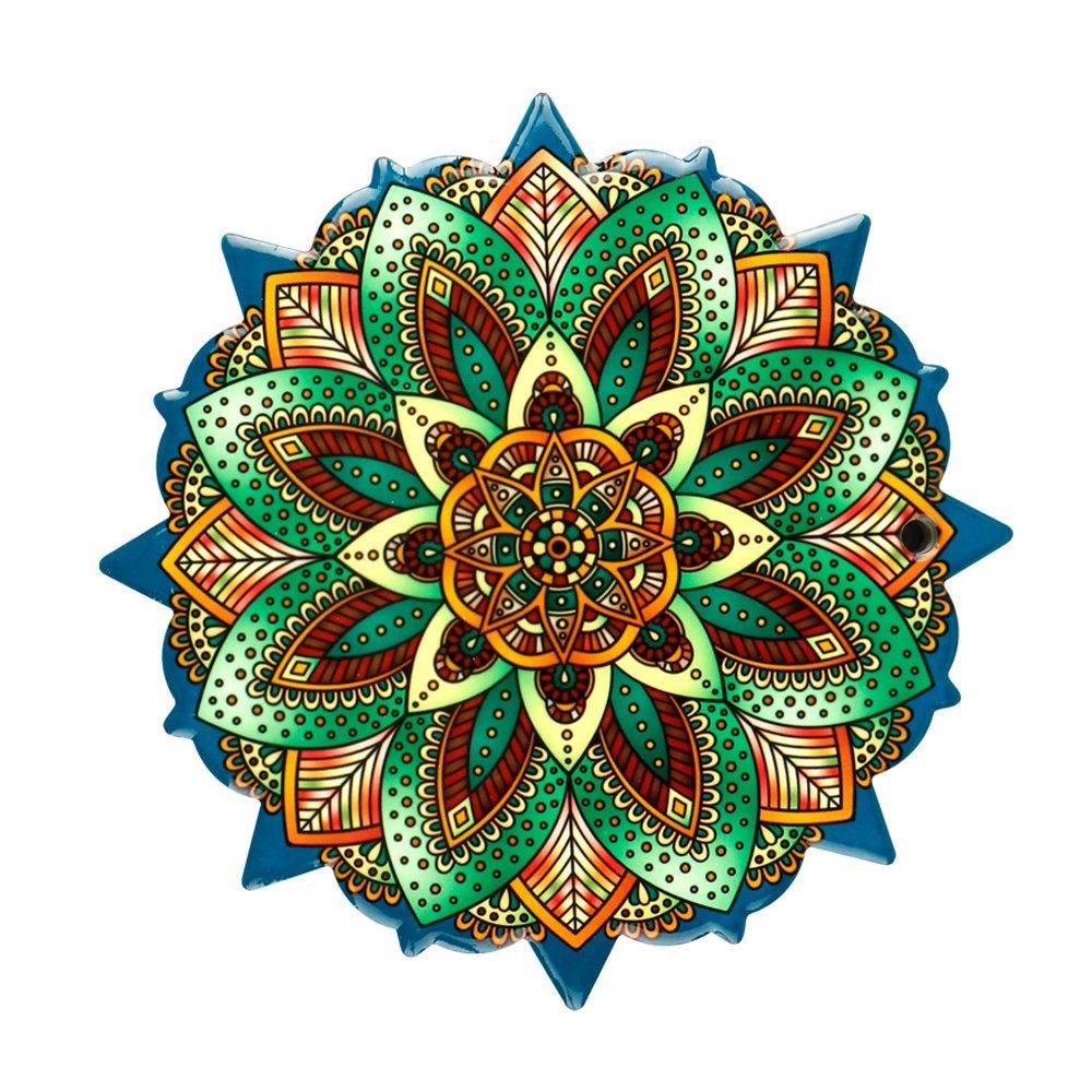 Ceramic Coaster Sacred Mandala Large (CMC4) - MarshallsHealthShop