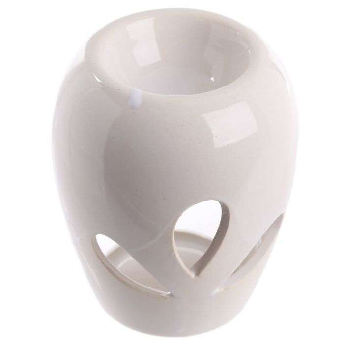 Ceramic Oil Burner Petal Cut/Out 10.5cm - MarshallsHealthShop