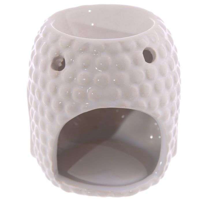 Ceramic Oil Burner Small Crackle Glaze Buddha Head - MarshallsHealthShop