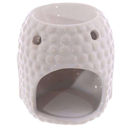 Ceramic Oil Burner Small Crackle Glaze Buddha Head - MarshallsHealthShop