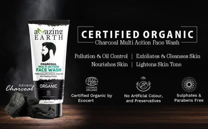 Amazing Earth Charcoal Face Wash 100ml