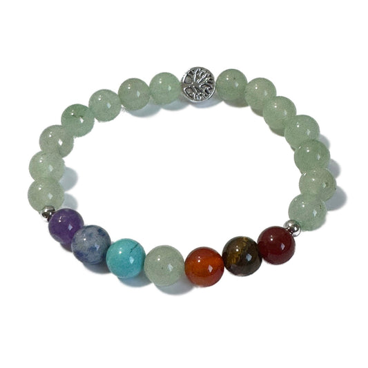 Chakra Bracelet Aventurine Tree of Life Bead - 1st Stop Marshall's Health Shop, Gift Shop! - Heath and Natural Therapy New Brighton Christchurch - Naturopath