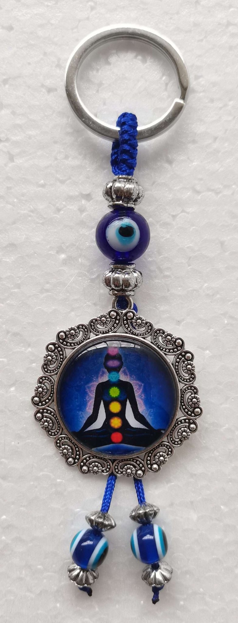 Chakra Keyring with Evil Eye - MarshallsHealthShop