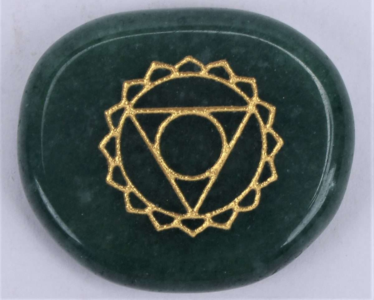 Chakra Meditation Stone Aventurine - Throat Chakra - MarshallsHealthShop