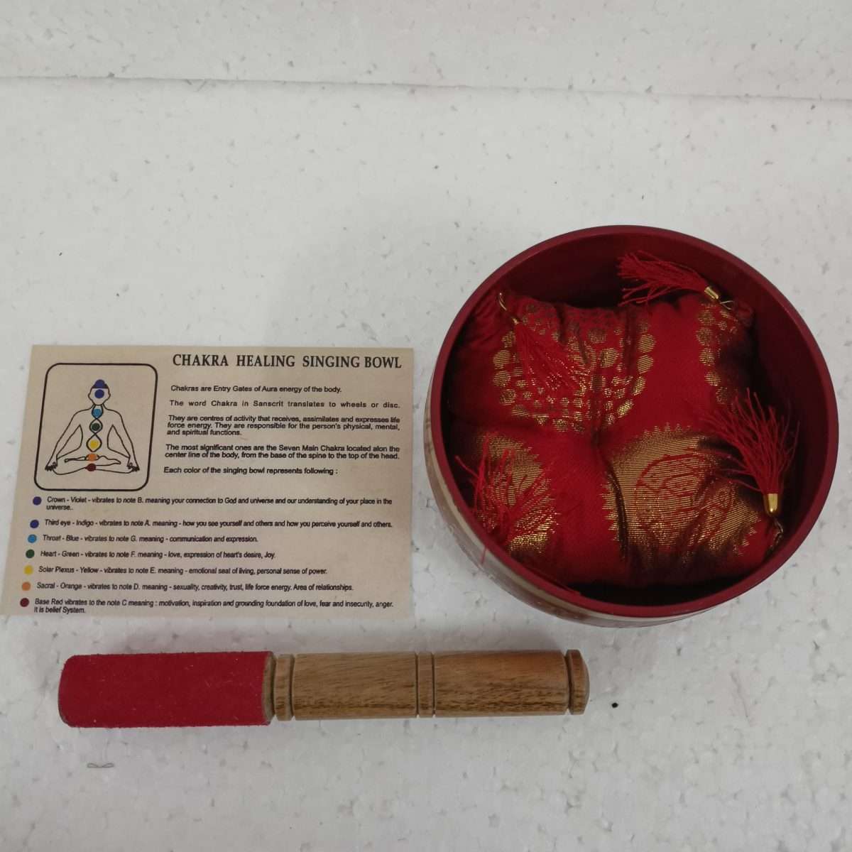 Chakra Singing Bowl Red - MarshallsHealthShop