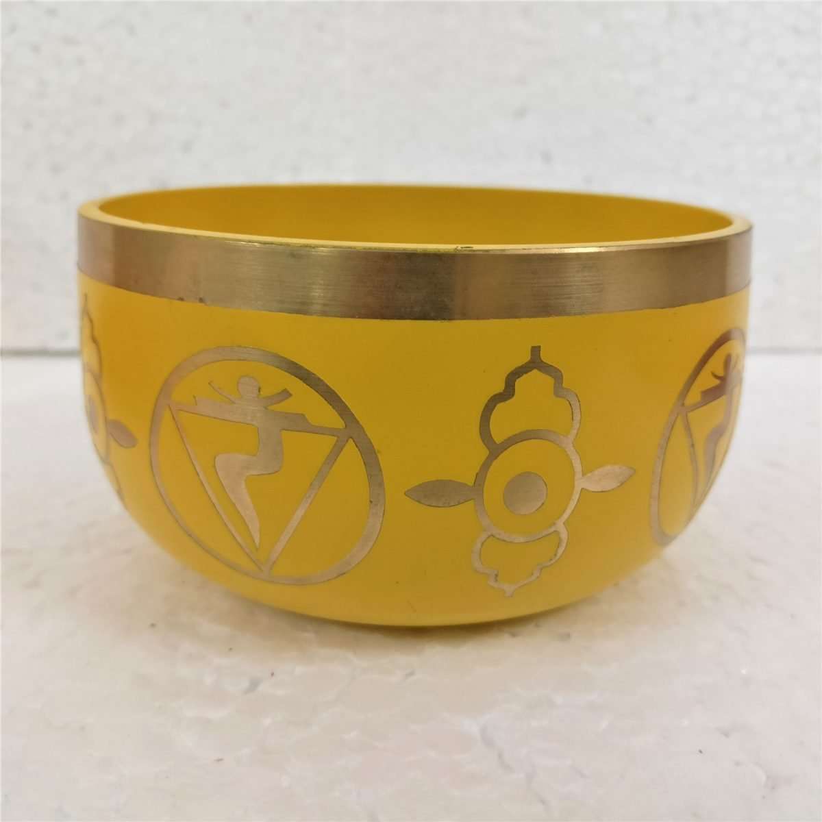Chakra Singing Bowl Yellow CHSB1 - MarshallsHealthShop