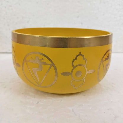 Chakra Singing Bowl Yellow CHSB1 - MarshallsHealthShop