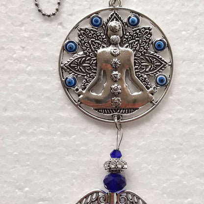 Chakra Suncatcher with Evil Eye - MarshallsHealthShop