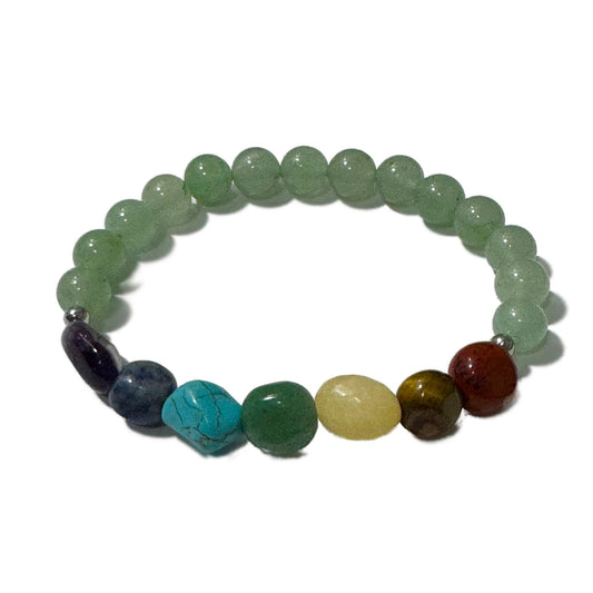 Chakra Tumblestones Bracelet Aventurine - 1st Stop Marshall's Health Shop, Gift Shop! - Heath and Natural Therapy New Brighton Christchurch - Naturopath