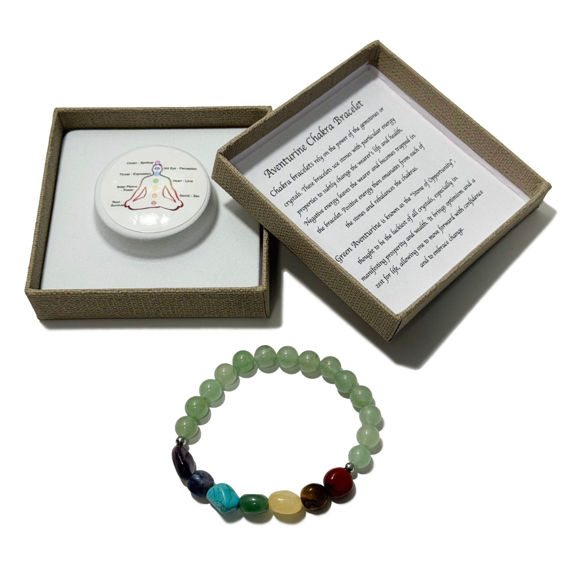 Chakra Tumblestones Bracelet Aventurine - 1st Stop Marshall's Health Shop, Gift Shop! - Heath and Natural Therapy New Brighton Christchurch - Naturopath