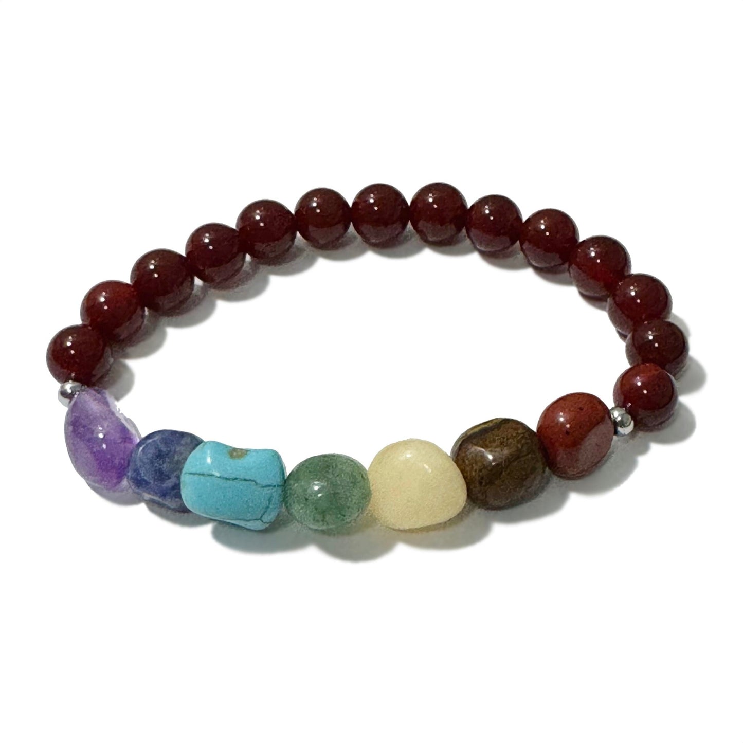 Chakra Tumblestones Bracelet Carnelian - 1st Stop Marshall's Health Shop, Gift Shop! - Heath and Natural Therapy New Brighton Christchurch - Naturopath