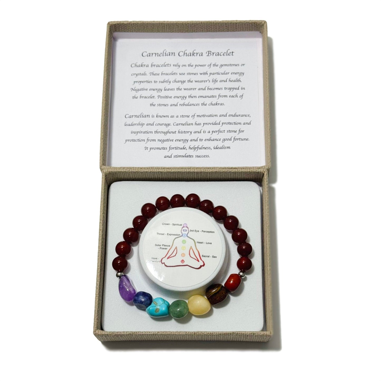 Chakra Tumblestones Bracelet Carnelian - 1st Stop Marshall's Health Shop, Gift Shop! - Heath and Natural Therapy New Brighton Christchurch - Naturopath