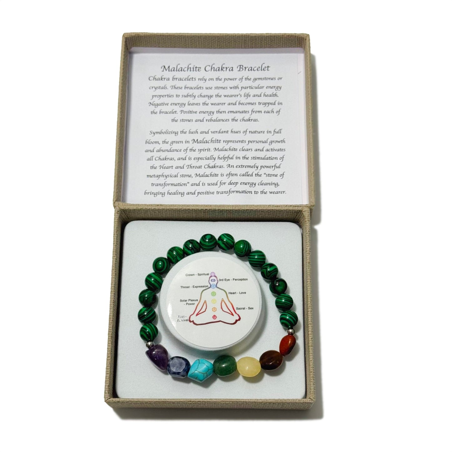 Chakra Tumblestones Bracelet Malachite - 1st Stop Marshall's Health Shop, Gift Shop! - Heath and Natural Therapy New Brighton Christchurch - Naturopath
