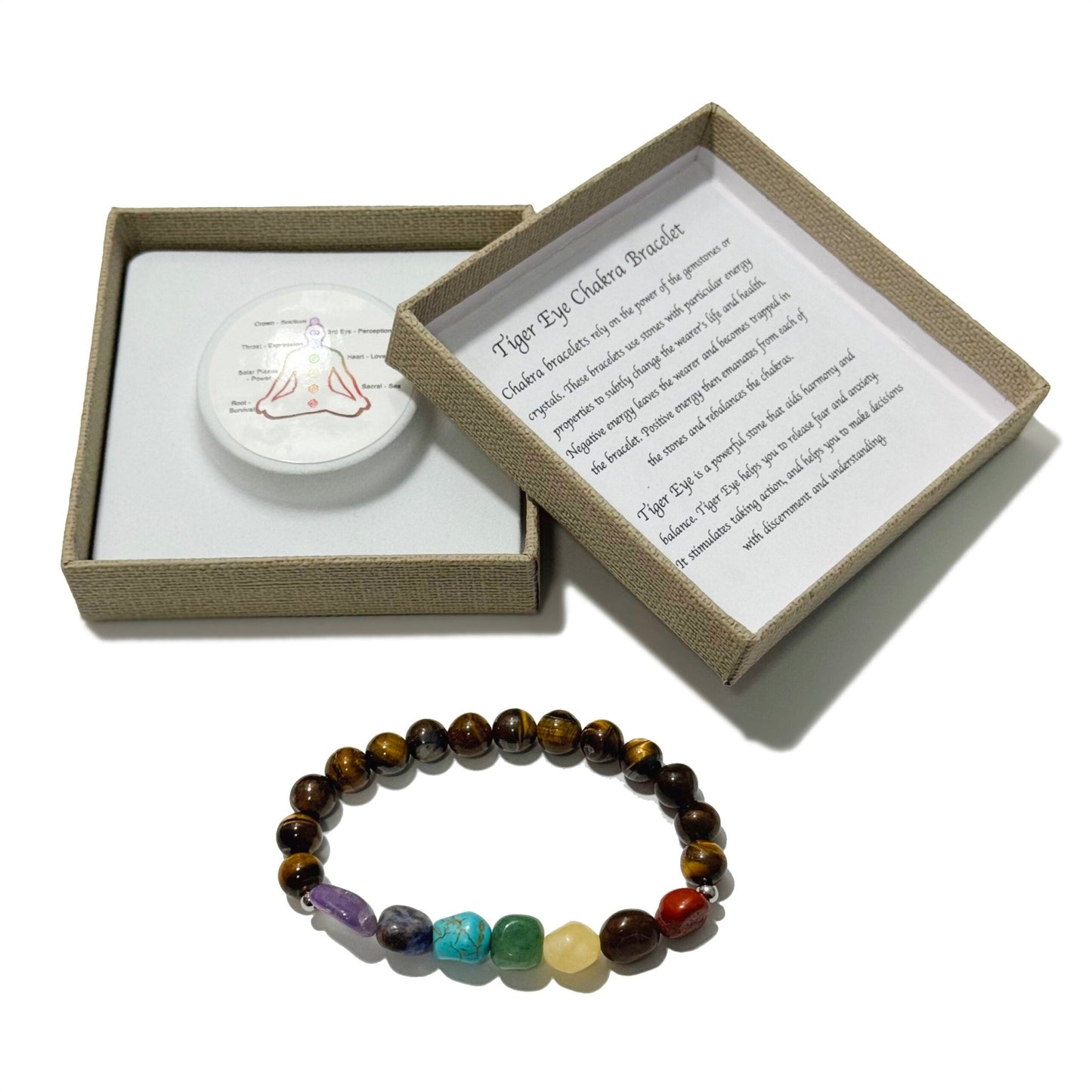 Chakra Tumblestones Bracelet Tiger Eye - 1st Stop Marshall's Health Shop, Gift Shop! - Heath and Natural Therapy New Brighton Christchurch - Naturopath