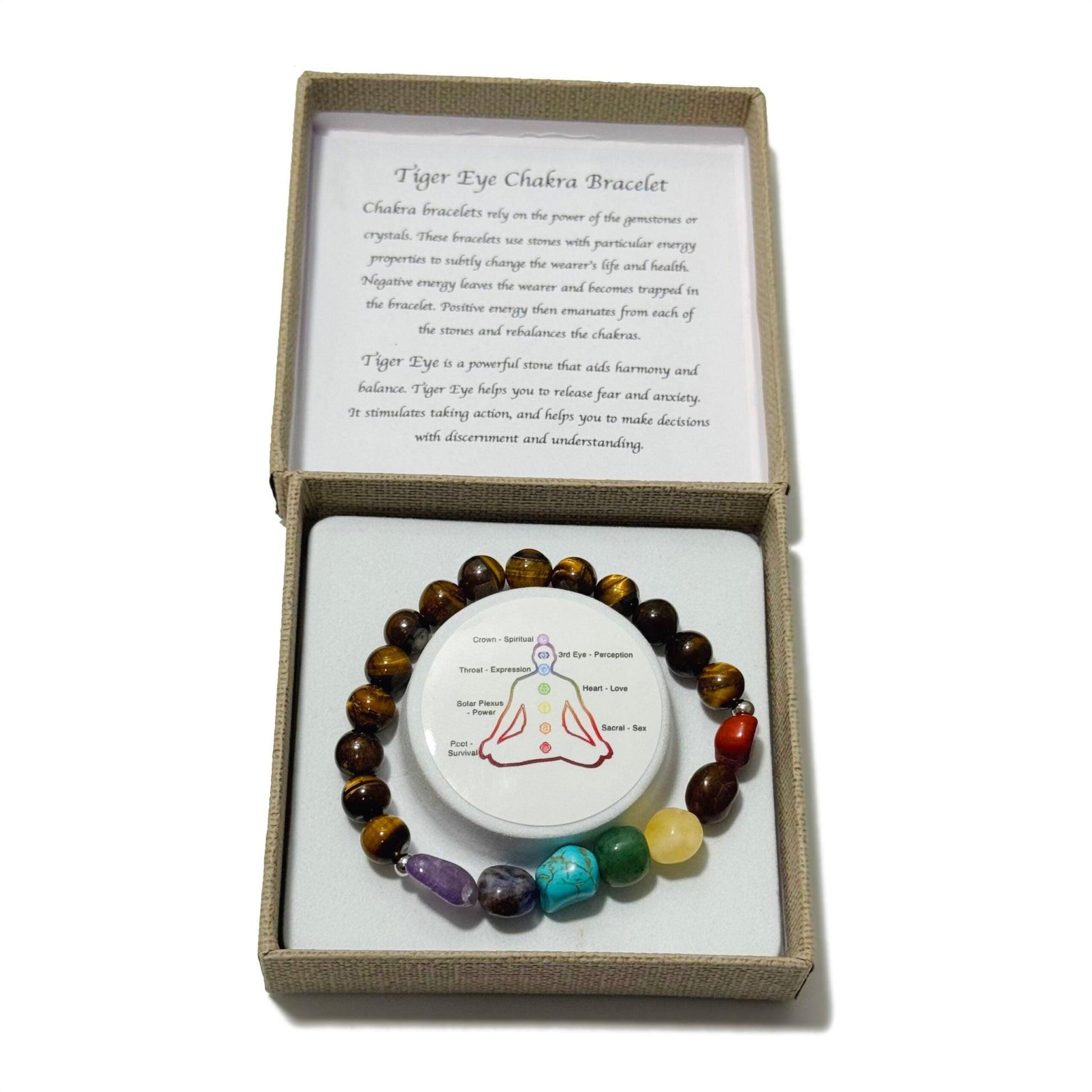 Chakra Tumblestones Bracelet Tiger Eye - 1st Stop Marshall's Health Shop, Gift Shop! - Heath and Natural Therapy New Brighton Christchurch - Naturopath