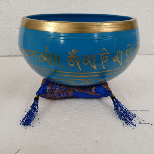Charkra Singing Bowl Large Blue SBLB - MarshallsHealthShop