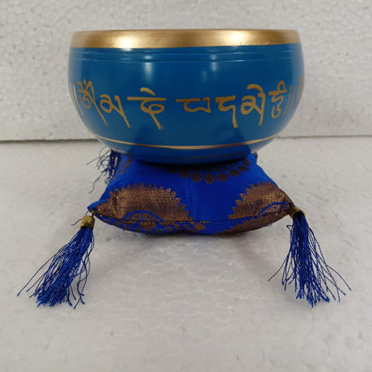 Charkra Singing Bowl Medium Blue SBMB - MarshallsHealthShop