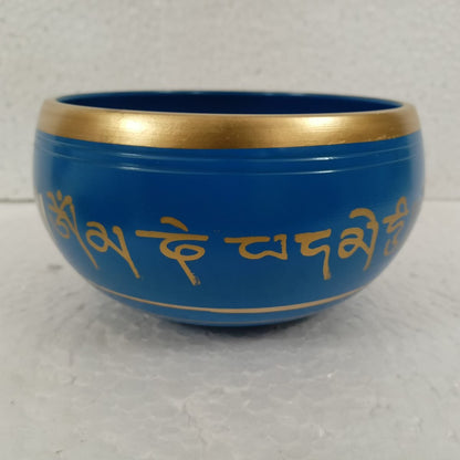 Charkra Singing Bowl Medium Blue SBMB - MarshallsHealthShop