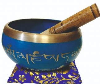 Charkra Singing Bowl Medium Blue SBMB - MarshallsHealthShop
