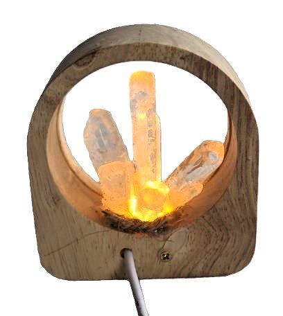 Clear Quartz Crystal LED Lamp# - 1st Stop Marshall's Health Shop, Gift Shop! - Heath and Natural Therapy New Brighton Christchurch - Naturopath#